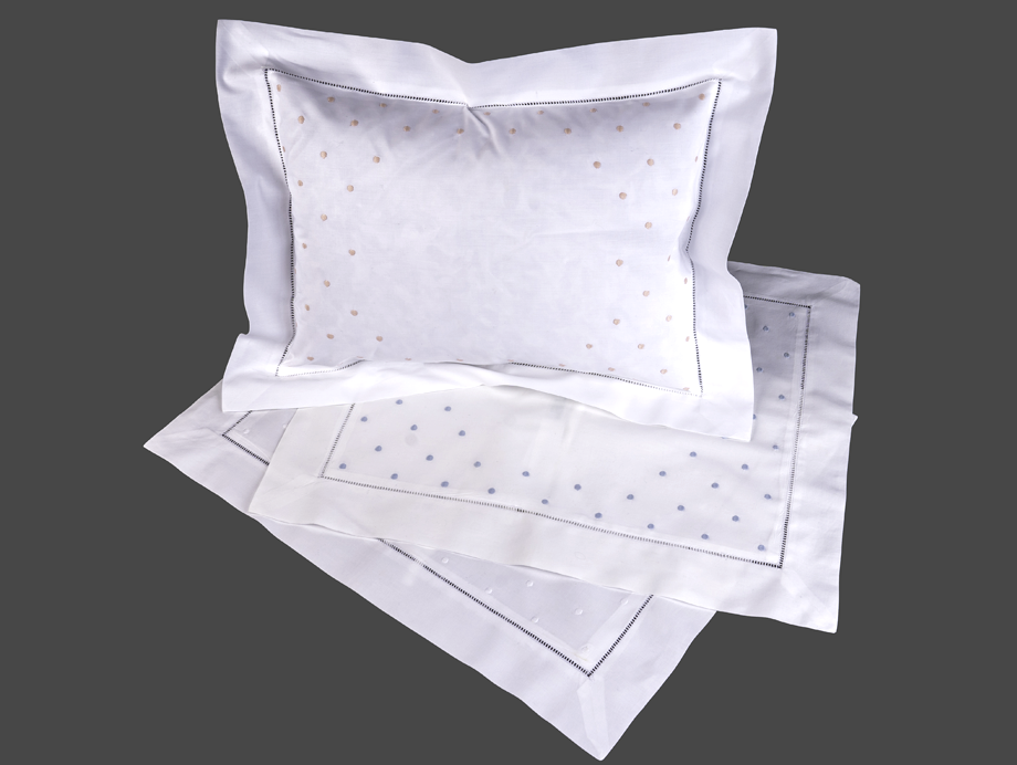 #2635 HEMSTITCHED SWISS DOT (BABY/BOUDOIR)  Edward Boutross, Inc